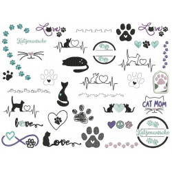 Stickserie - Katzenmotive